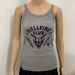 Stranger Things Hellfire Club Shirt Camisole Tank Top  Stretch Jr Sz Medium 7-9